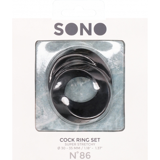 DO NOT. 85 WEIGHTED BLACK PENIS RING