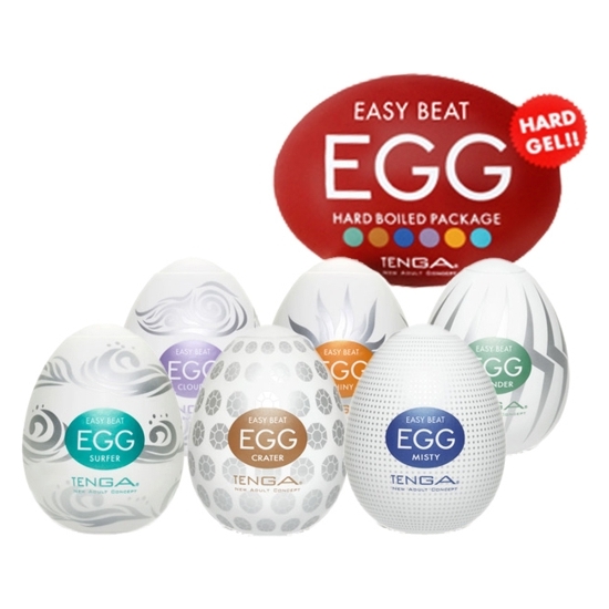 Tenga Masturbator Egg Pack 6 Hard Boiled Models
