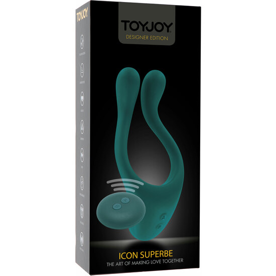 ICON 2 SUPERBE COUPLES VIBRATOR FOR COUPLES WITH REMOTE