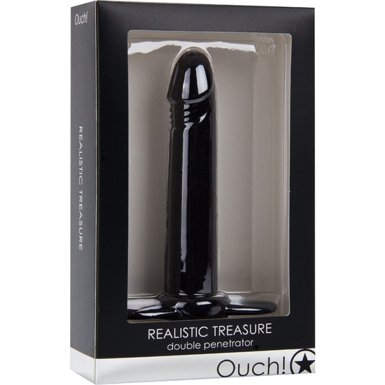 OUCH REALISTIC TREASURE DOUBLE PENETRATION BLACK