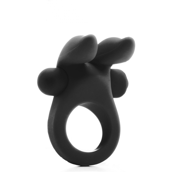 Black Bunny Vibration Penis Ring