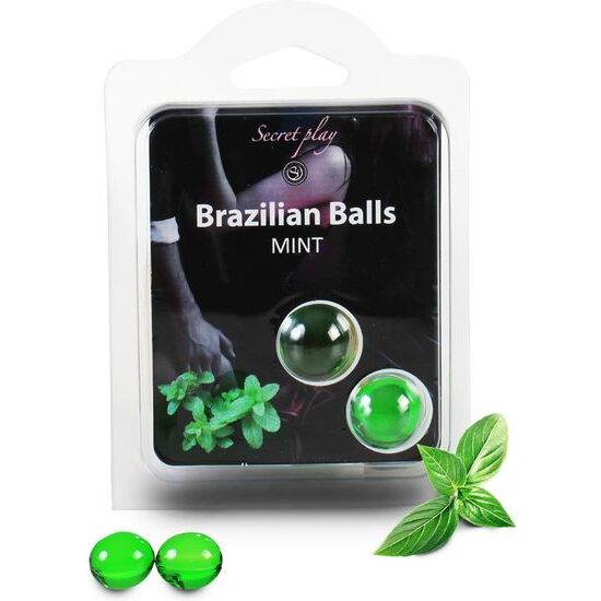 Secret Play Set 2 Brazilian Balls Mint Aroma
