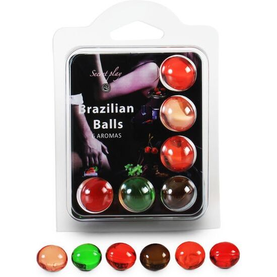 Secret Play Set 6 Brazilian Balls Aromas