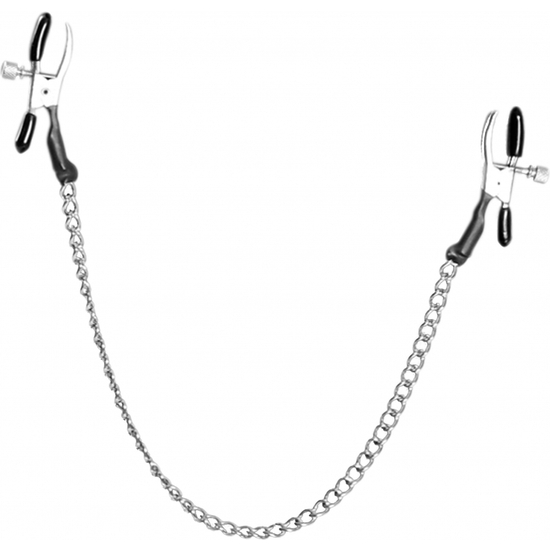 Fetish Fantasy Beginner Clamps With Nipple Chain