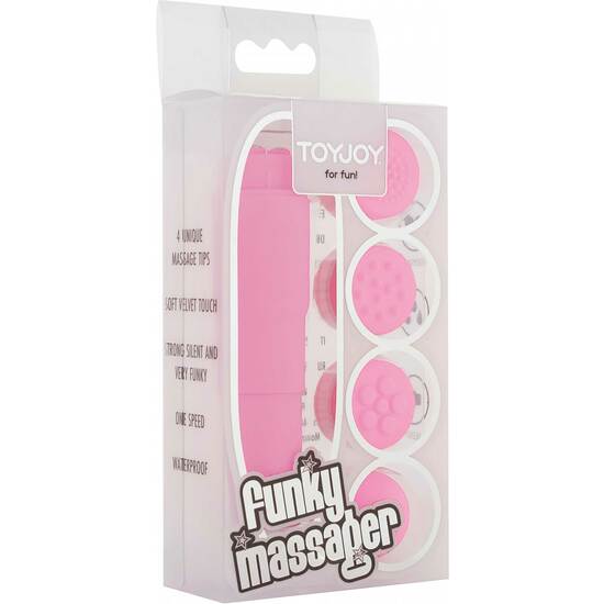 STIMULATOR WITH INTERCHANGEABLE PINK HEADS