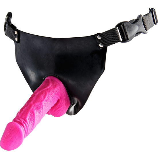 Harness With Realistic Penis With Vibration And Adjustable Panties