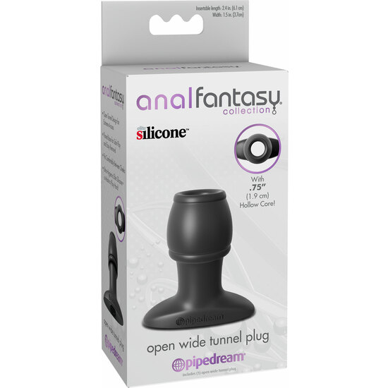 OPEN WIDE PLUG ANAL OPENING BLACK