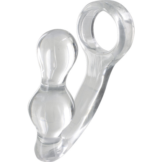 Manpower Plug With Transparent Penis Ring