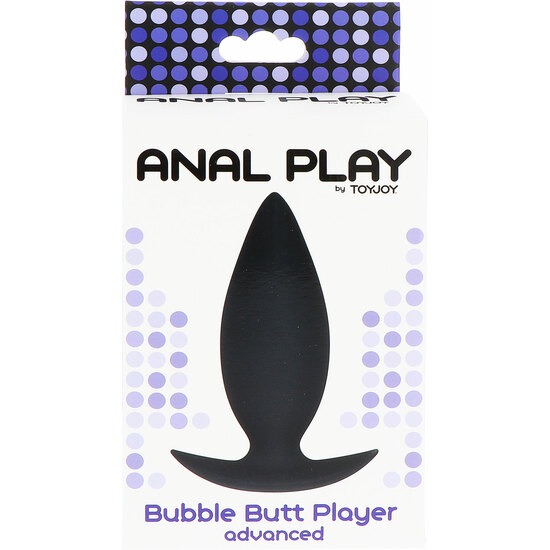 BUBBLE BUTT PLUG Advanced Level BLACK PLAYER