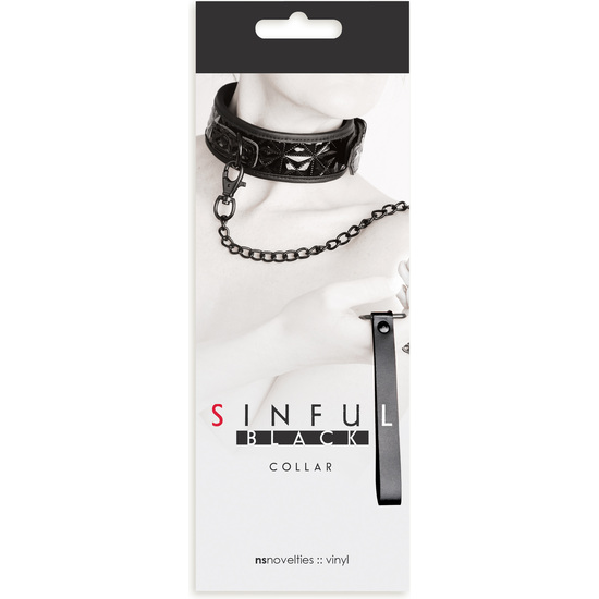 SINFUL NECKLACE WITH BLACK CHAIN