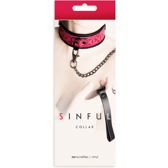 SINFUL NECKLACE WITH PINK CHAIN