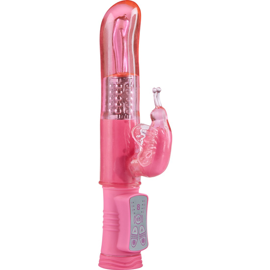 Pink Butterfly Hugging Vibrator