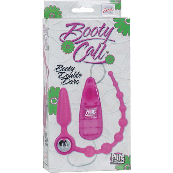 BOOTY CALL BOOTY DOUBLE DARE ANAL BALLS PINK SILICONE