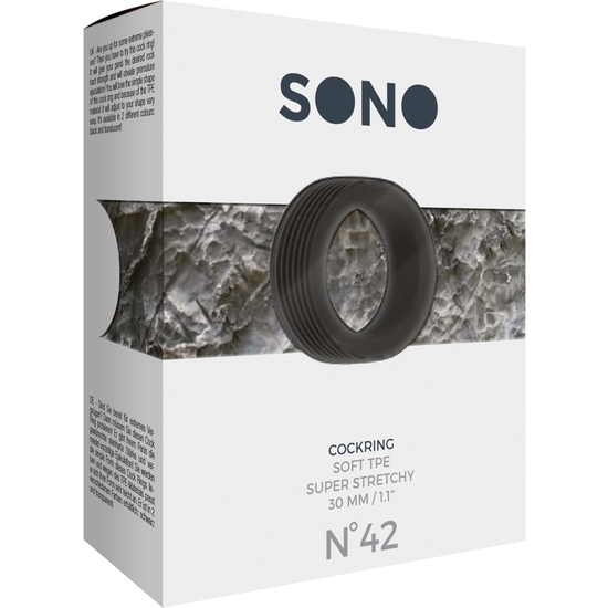 SONO No. 42 RING 3 CM - BLACK