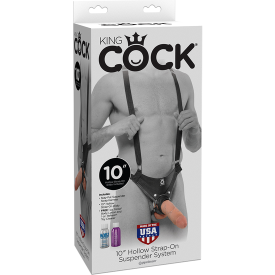 HARNESS WITH HOLLOW PENIS 25 CM