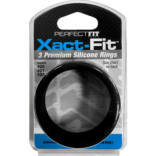 Xact Fit Kit 3 Silicone Rings - 5 Cm, 5.3 Cm And 5.5 Cm