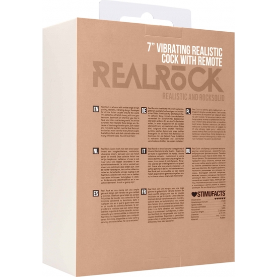 REALROCK PENIS VIBRATOR WITH SCROTAL 18 CM