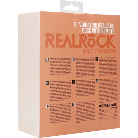 REALROCK PENIS VIBRATOR WITH SCROTAL 15 CM
