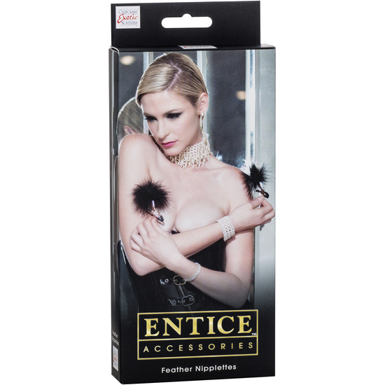 ENTICE NIPPLE CLAMPS WITH FEATHERS