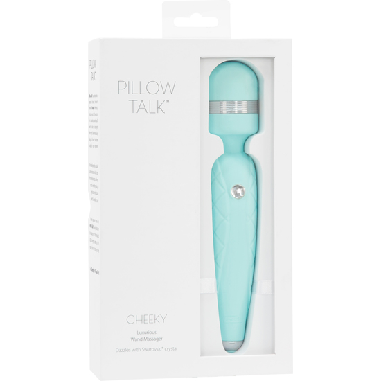 CHEEKY WAND MASSAGER WITH CRYSTAL - TURQUOISE