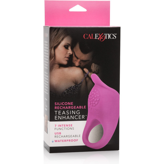 PINK SILICONE RECHARGEABLE VIBRATOR RING