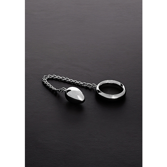 Ring Donut C-ring And Anal Egg With Chain (40/40mm)