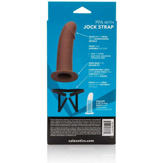 PPA WITH JOCK STRAP - HARNESS WITH DILDO HUECO BROWN