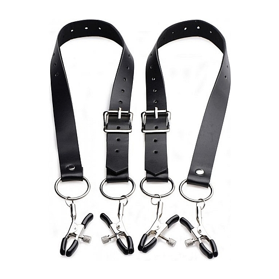STRAPS WITH VAGINA CLAMPS