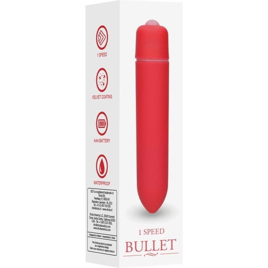1 SPEED VIBRATING BULLET - RED