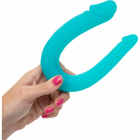 DOUBLE SILICONE PENIS - TURQUOISE