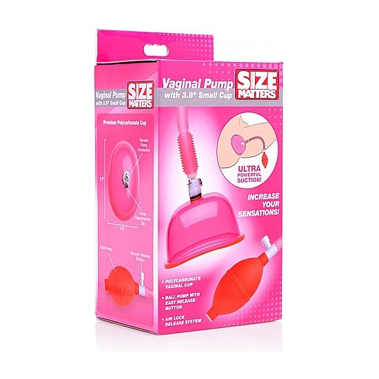 SUCTION PUMP WITH SMALL CUP - PINK