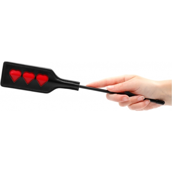 OUCH! SMALL HEART WHIP - BLACK