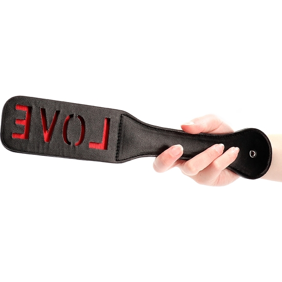 OUCH! BDSM PADDLE - LOVE - BLACK