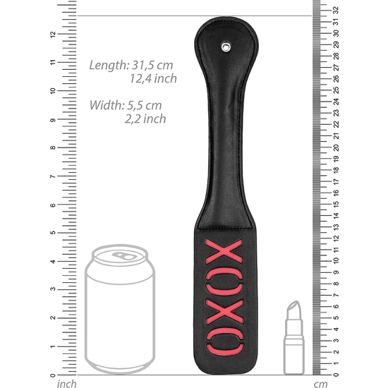 OUCH! BDSM PADDLE - XOXO - BLACK