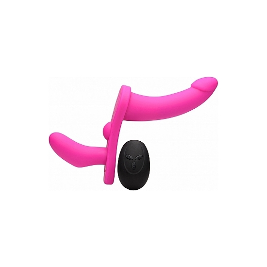 YOUR DOUBLE TAKE - DILDO WITH HARNESS - PINK