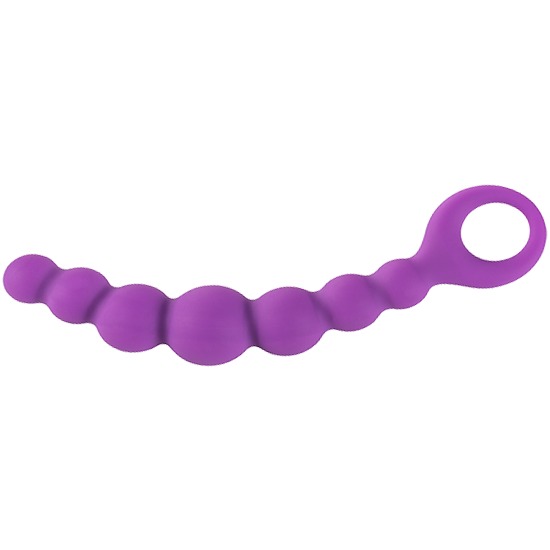 Alive Bubble-chain ??- Purple Silicone Anal Balls
