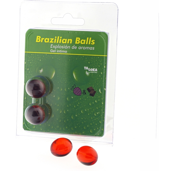 Brazilian Balls Explosion Of Aromas Intimate Gel- Strawberry And Chocolate