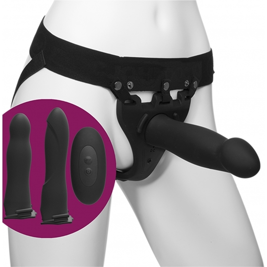BODY EXTENSIONS - SILICONE HARNESS AND ACCESSORIES, BLACK