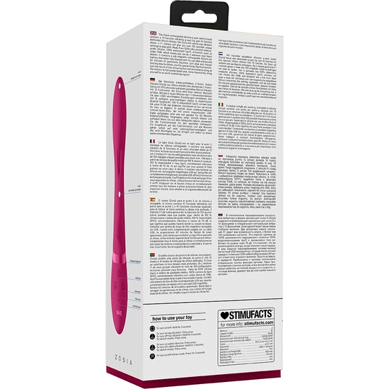 ZOSIA - POINT G - SILICONE - PINK