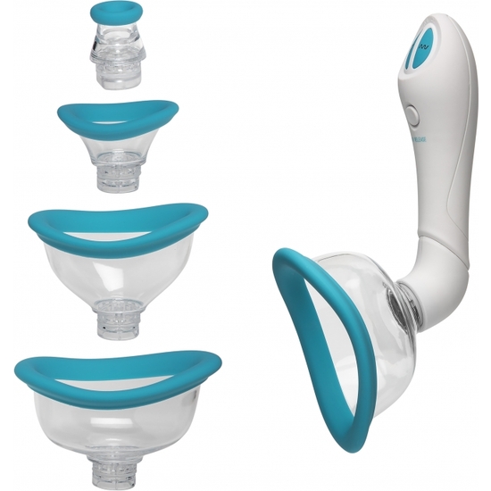 Bloom - Clitoris And Nipples Suction Cup / Turquoise, White