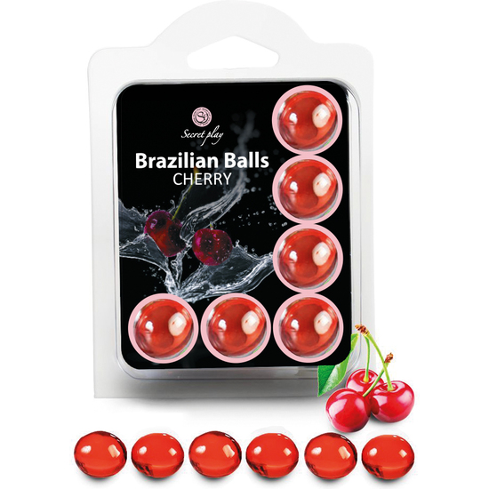 SET 6 BRAZILIAN BALLS CHERRY