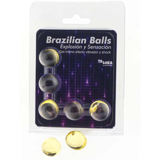 BRAZILIAN BALLS EXPLOSION OF AROMAS EXCITING GEL VIBRATOR AND SHOCK EFFECT