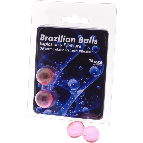 BRAZILIAN BALLS EXPLOSION OF AROMAS EXCITING GEL WITH REFRESH VIBRATION EFFECT