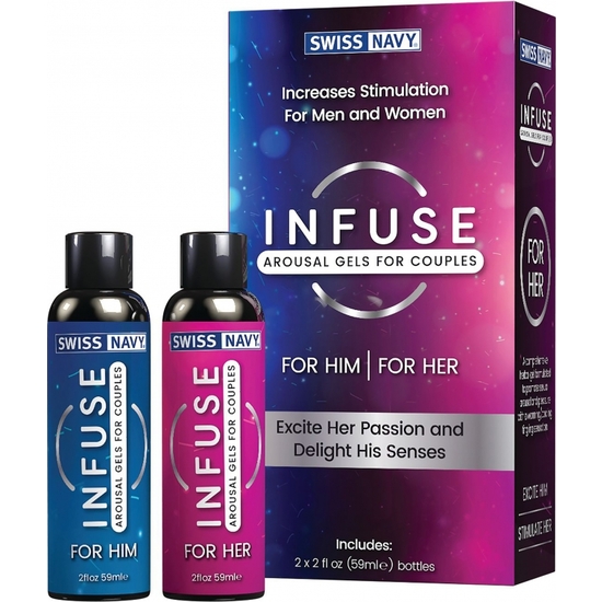 SWISS NAVY INFUSE STIMULATING GEL 2 IN 1 FOR HIM AND HER - 59ML