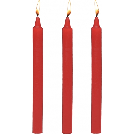 FIRE STICKS - FETISH DRIP CANDLE SET - RED