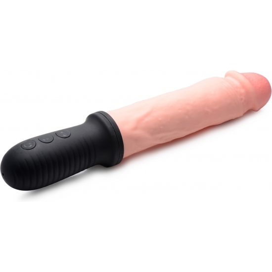 8X POUNDER SELF-THRUSTING AND VIBRATING DILDO WITH HANDLE