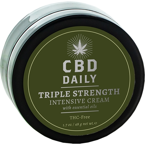 cbd daily triple strength intensive cream 48 g earthly body erotic oils and lubricants creams and powders erotic oils and lubricants creams and powders CBD DAILY TRIPLE STRENGTH INTENSIVE CREAM - 48 G EARTHLY BODY Erotic oils and lubricants - creams and powders