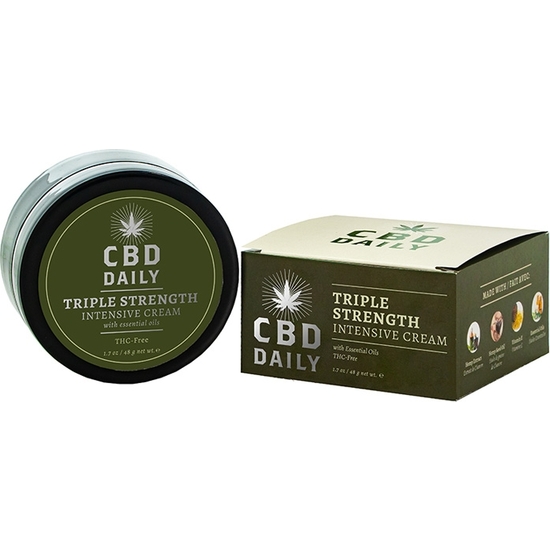 cbd daily triple strength intensive cream 48 g earthly body erotic oils and lubricants creams and powders erotic oils and lubricants creams and powders CBD DAILY TRIPLE STRENGTH INTENSIVE CREAM - 48 G EARTHLY BODY Erotic oils and lubricants - creams and powders