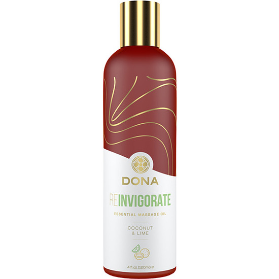 Dona - Essential Massage Oil Reinvigorate Lime Coconut 120 Ml