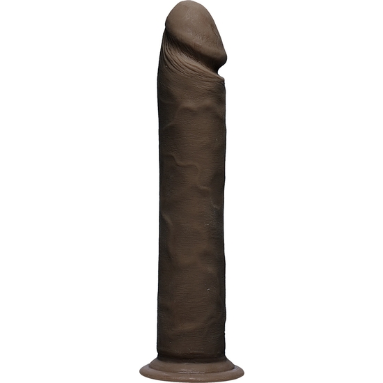 The D - Realistic Penis - 25.40 Cm Ultraskyn - Chocolate